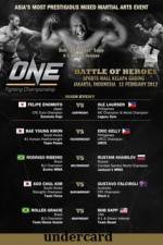 Watch ONE FC 2 Battle of Heroes Undercard Vodly