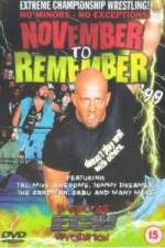 Watch ECW - November To Remember '99 Vodly