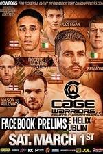 Watch Cage Warriors 65 Facebook prelims Vodly